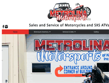 Tablet Screenshot of metrolinamotorsports.com